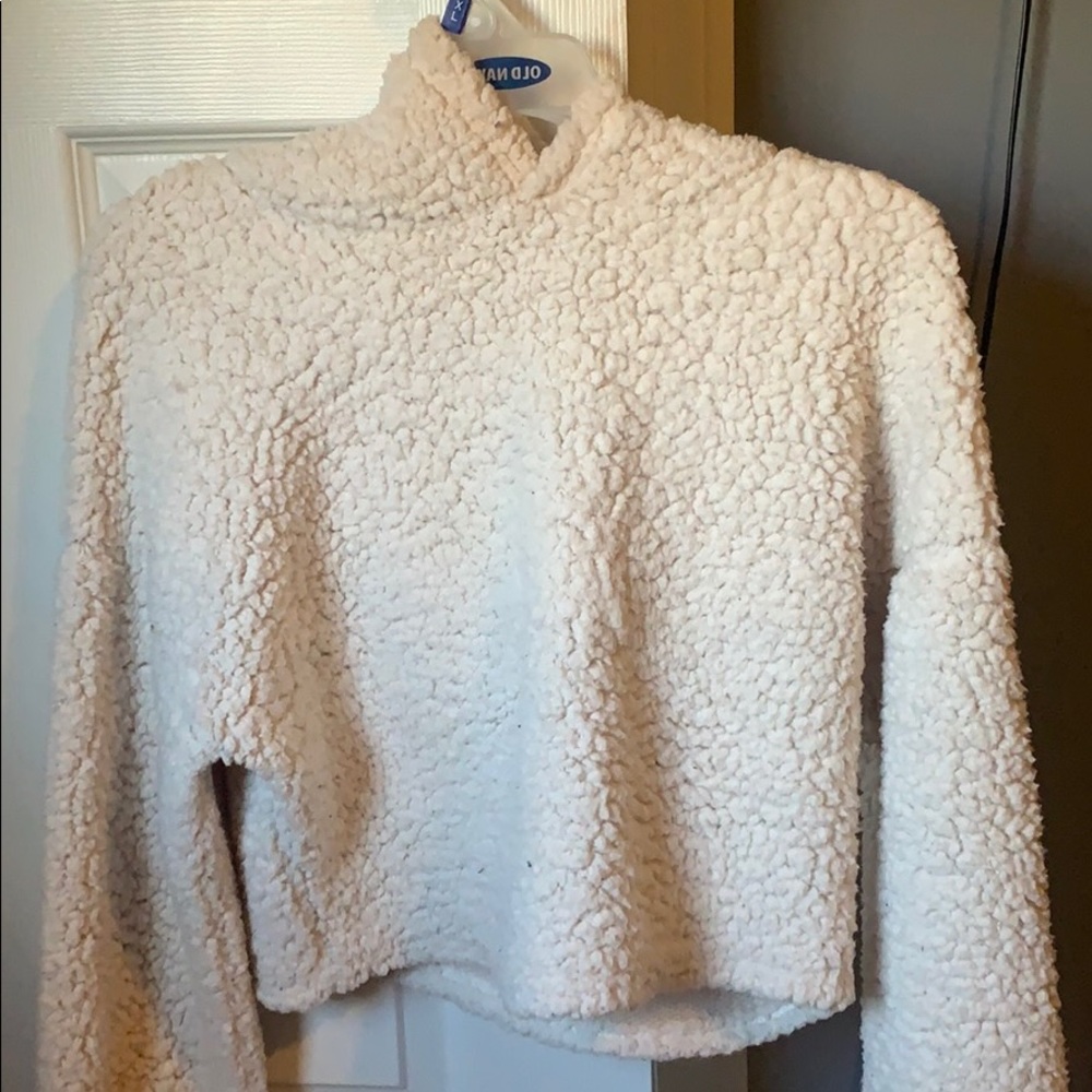 Cropped Teddy Hoodie